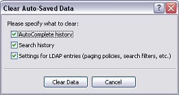 Clean Auto-Saved Data