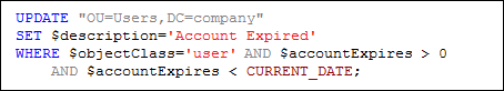 LDAP-SQL: bulk modification