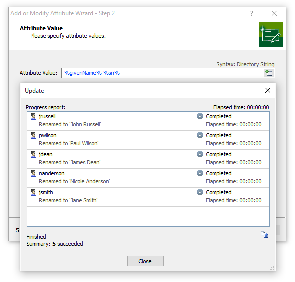 Renaming Multiple Objects