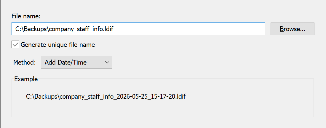 Sequential file naming
